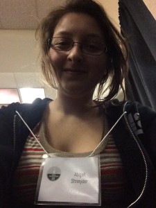 I snapped this selfie while wearing my official conference name-tag the second day of the conference.