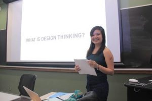 Mika Reyes teaching her Human Centered Design Class in 2015.